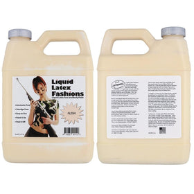 Liquid Latex Fashions poured flesh-toned texture close-up showing smooth consistency benefit