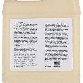 Liquid Latex Fashions peeling off skin to show simple removal without harsh solvents benefit