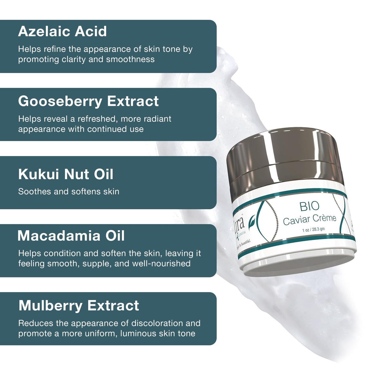 Lira Clinical botanical oils with macadamia and kukui illustrating nourishment
