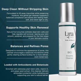 Lira Clinical gel texture on fingertip demonstrating gentle hydrophilic feel