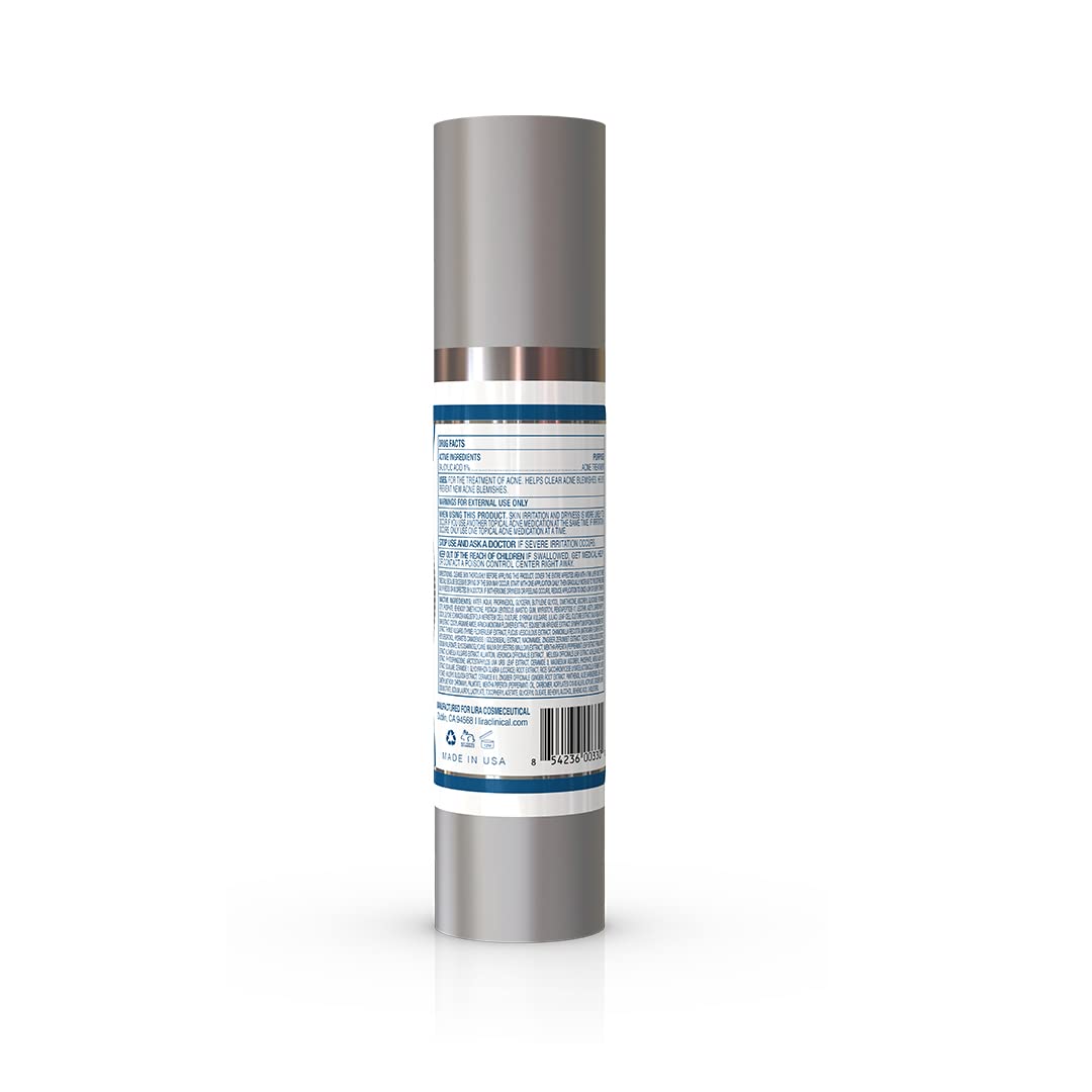 Lira Clinical texture close-up highlighting lightweight lotion and quick-absorbing finish