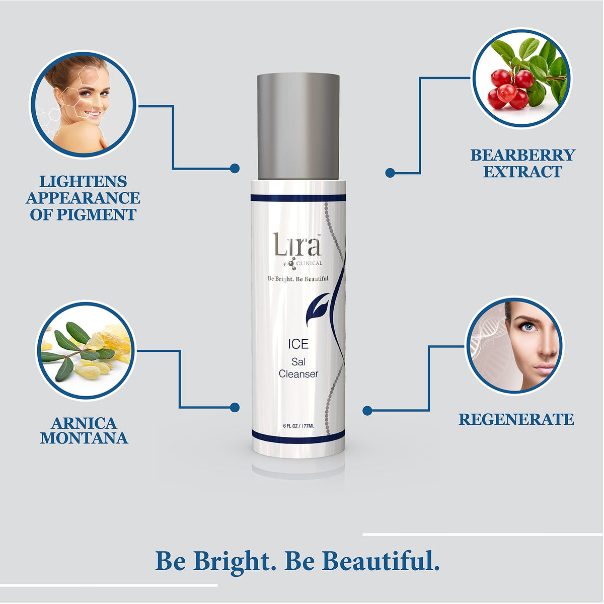 Lira Clinical travel-size in hand demonstrating portable, clean convenience