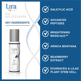Lira Clinical cleanser staged in bathroom to show refreshing daily routine