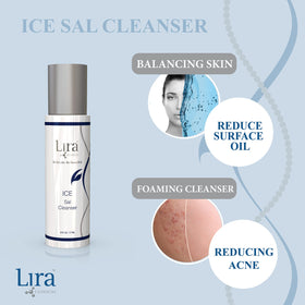 Lira Clinical close-up gel texture showing lightweight exfoliating formula
