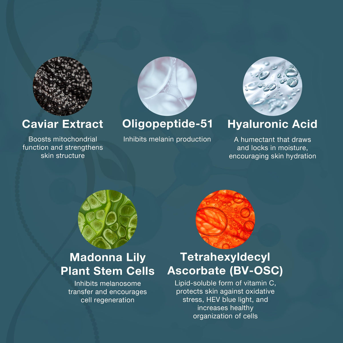 Lira Clinical label close-up highlighting peptides and vitamin C benefits