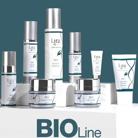 Lira Clinical on bathroom shelf showing daily routine placement and convenience