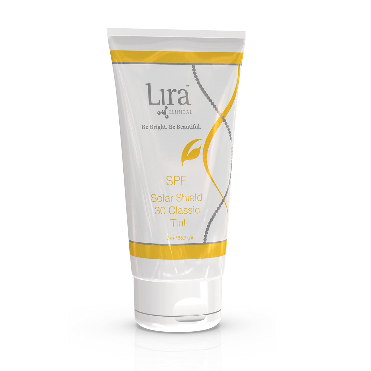 Lira Clinical front packaging showing SPF 30 and tinted finish benefit