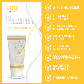 Lira Clinical tube next to travel items showing 60ml portability benefit