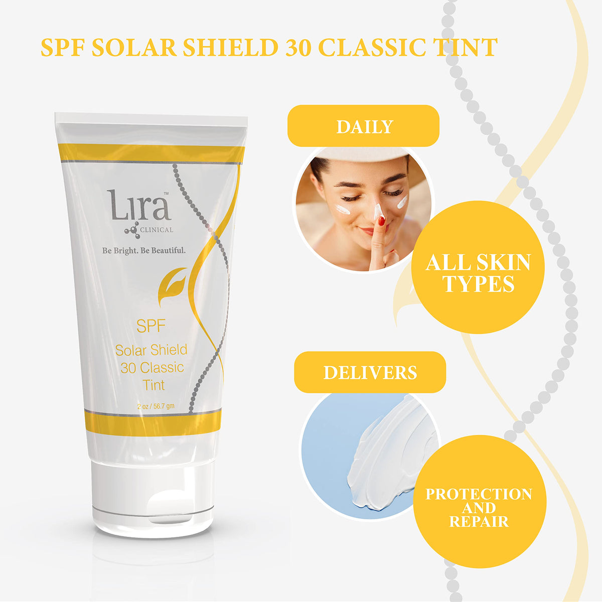 Lira Clinical close-up texture demonstrating smooth, hydrating formula