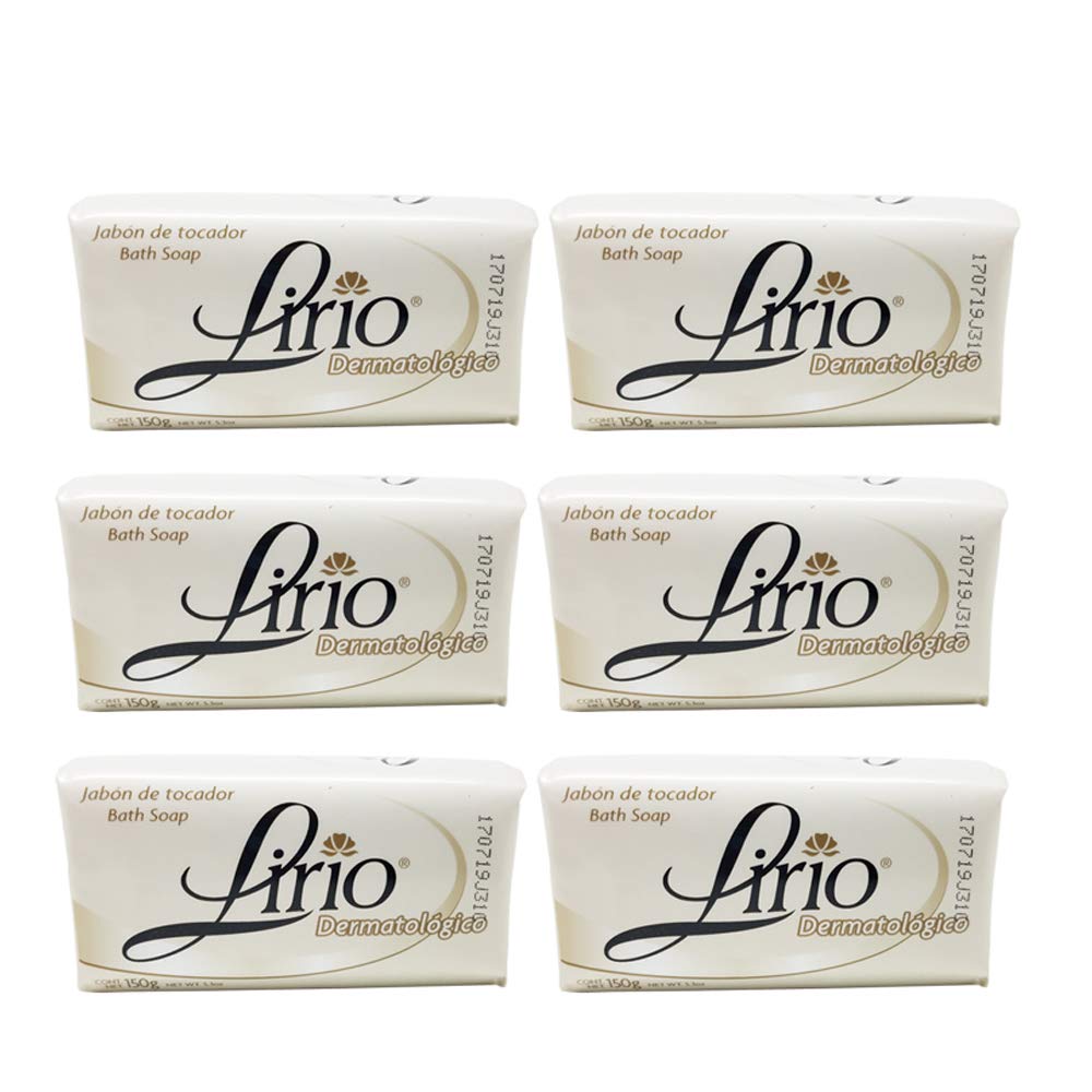 Lirio front packaging showing bar soap and antibacterial benefit