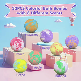 Lisotera bath bomb in tub fizzing with colorful water for sensory play