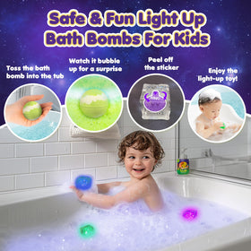 Lisotera waterproof light-up toy glowing in bath water adding visual fun