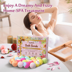 Lisotera bath bomb beside a ruler to show size for proper portioning