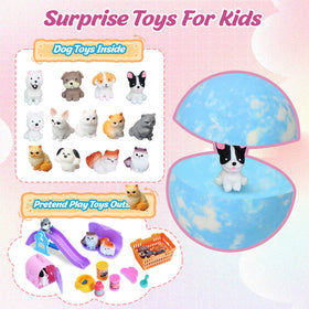 Lisotera small dog and cat toy revealed from a dissolved bomb for surprise play value