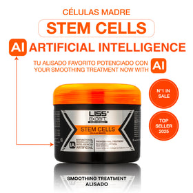 Liss Expert Professional keratin texture closeup highlighting smoothing action