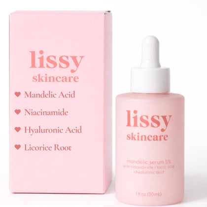 lissy skincare front packaging showing gentle exfoliant benefits