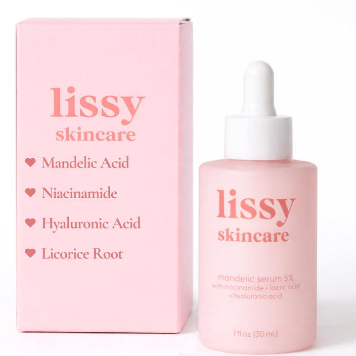 lissy skincare front packaging showing gentle exfoliant benefits