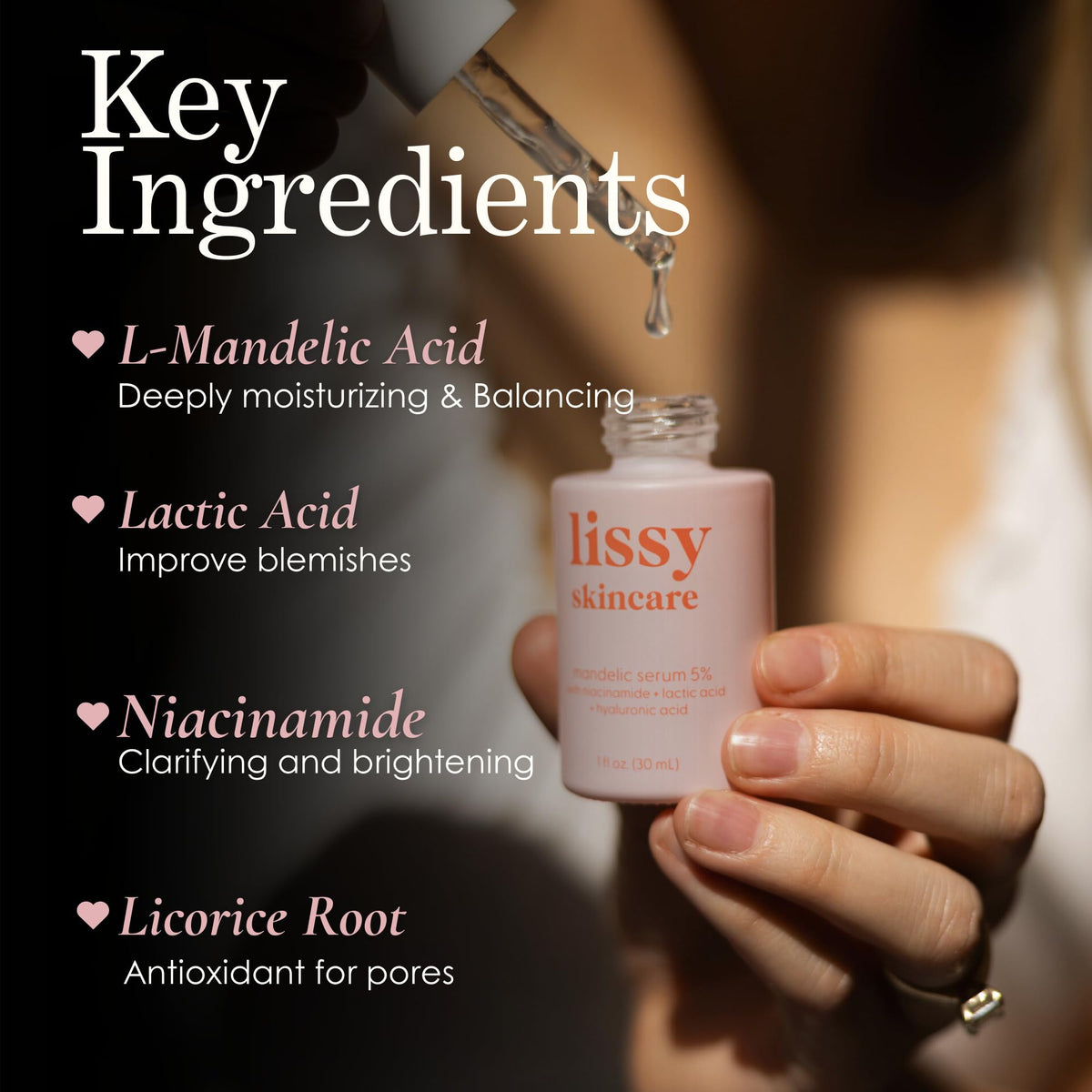 lissy skincare bottle on bathroom shelf showing easy routine integration