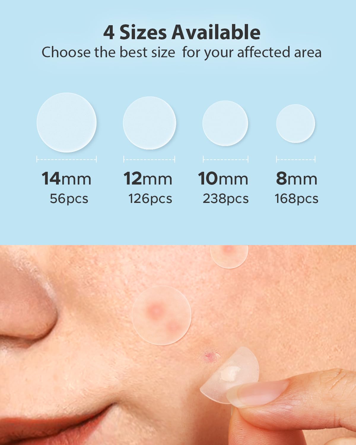 LitBear patch applied on cheek showing secure adhesion and subtle concealment