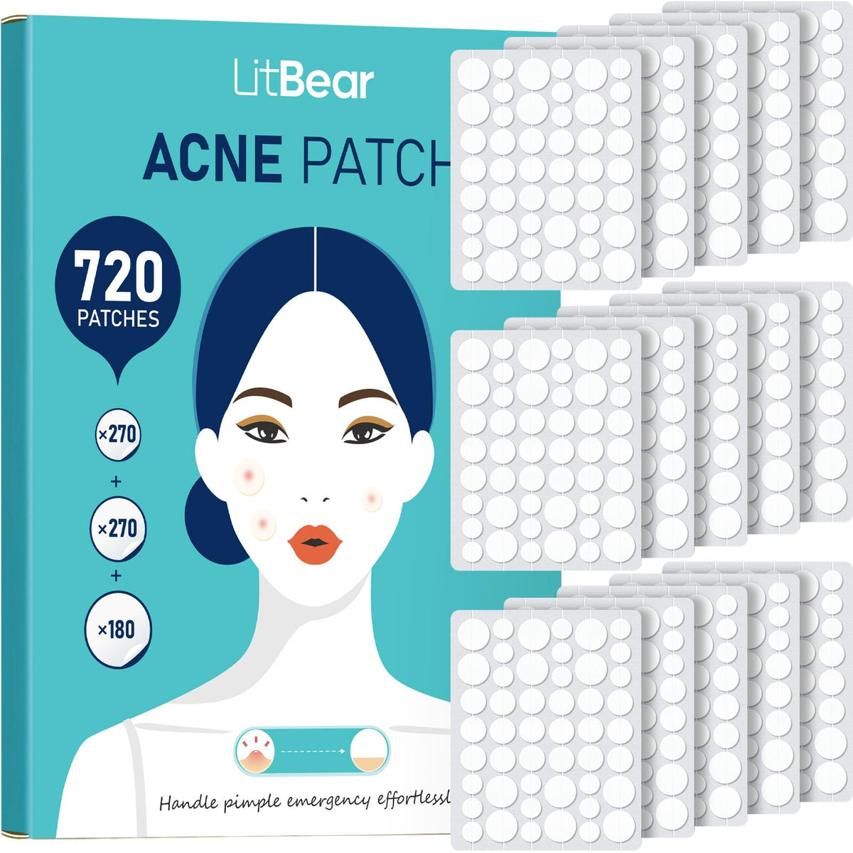 LitBear front packaging showing 720-count supply and brand benefit