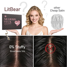 LitBear inside pouch view showing roomy interior for voluminous hair benefit