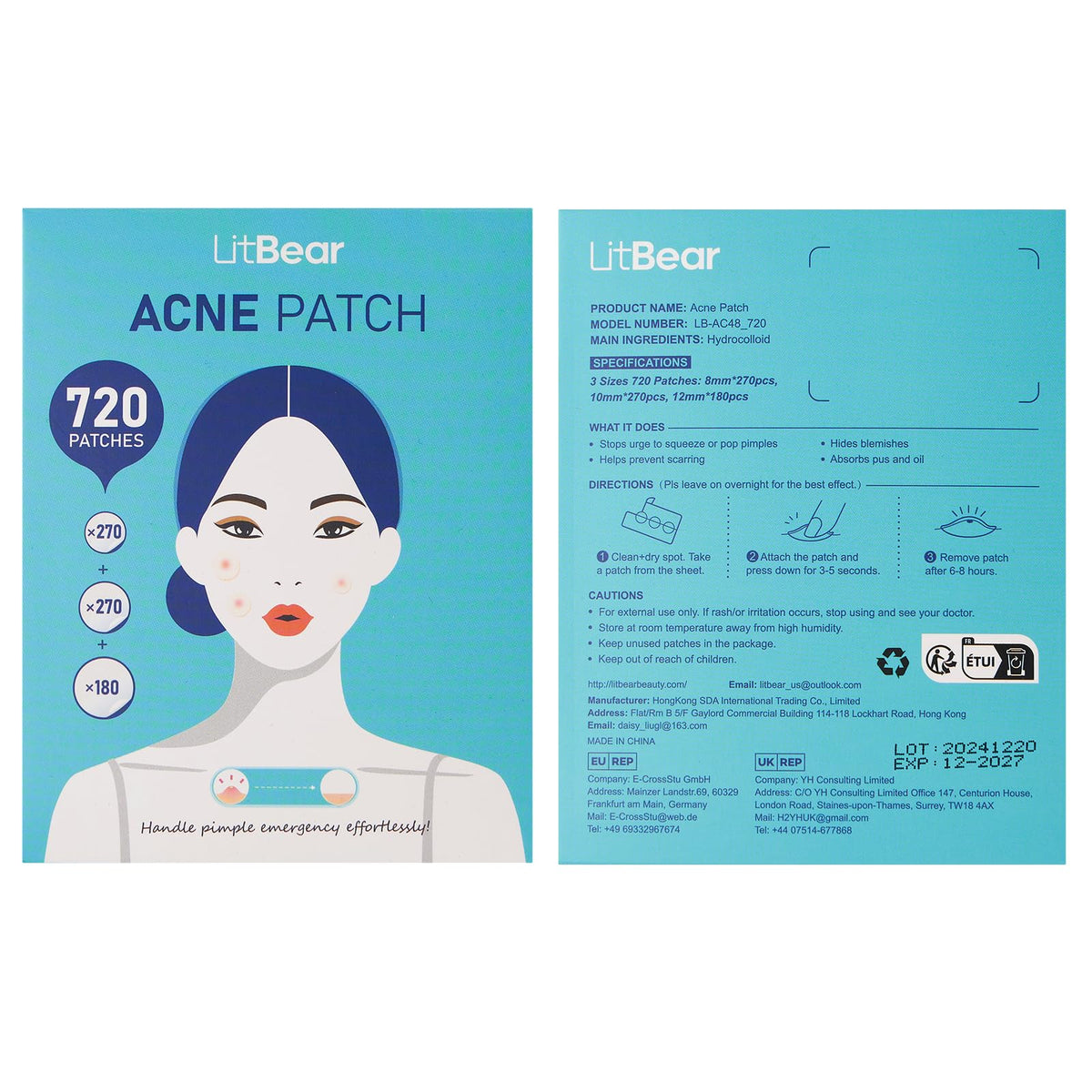 LitBear lifestyle bathroom counter showing travel-ready supply