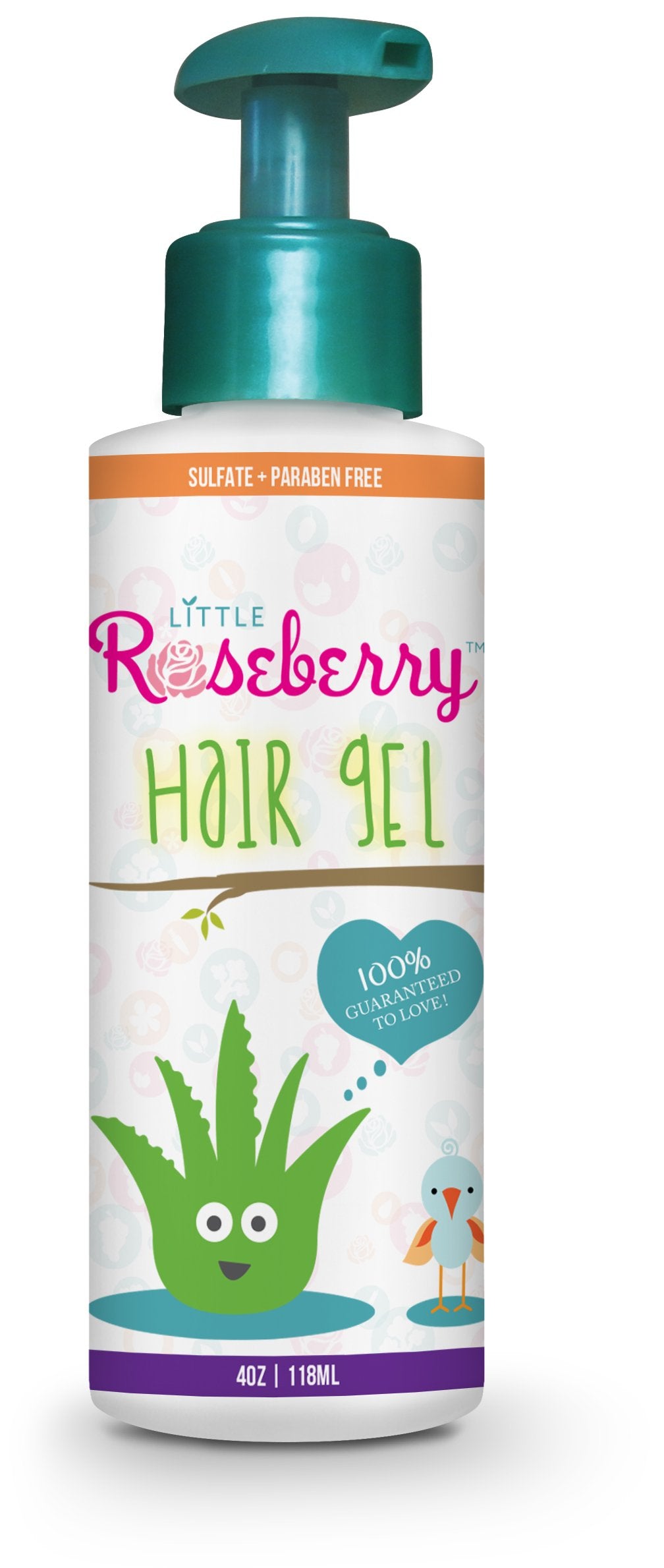 Little Roseberry front packaging showing gentle kid-safe gel benefit