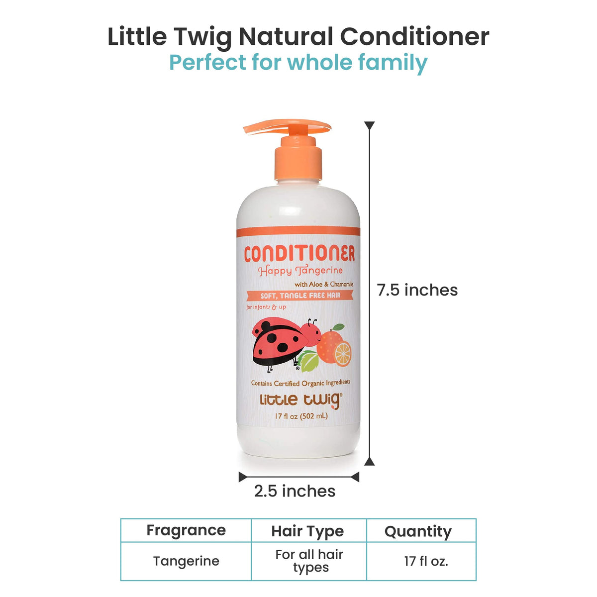 Little Twig conditioner cream texture close-up for smoothing benefit