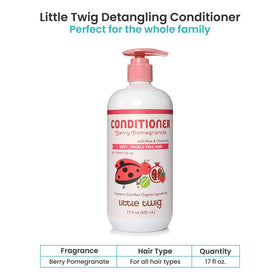 Little Twig creamy conditioner texture close-up showing smooth detangling formula