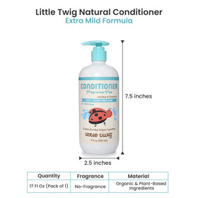 Little Twig conditioner texture close-up showing creamy, smooth consistency