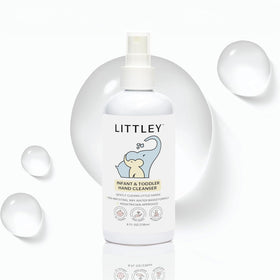 LITTLEY front packaging showing compact travel bottle and label benefits