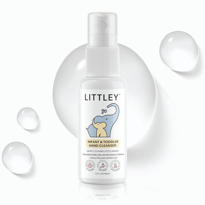 LITTLEY front packaging 2 oz spray showing compact travel bottle for convenience