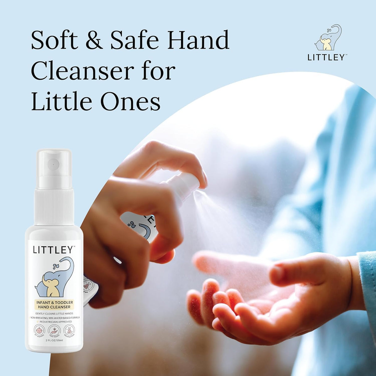 LITTLEY spray nozzle closeup demonstrating easy mist application and control