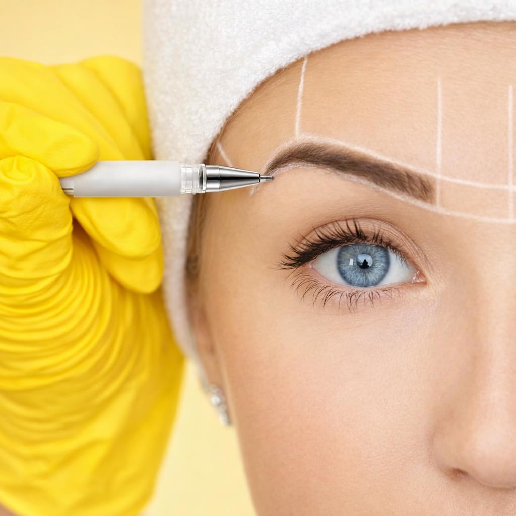 LIUDEX white ink stroke on skin demonstrating visible mapping advantage