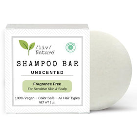 /liv/ Nature front packaging showing unscented bar and clean design benefit