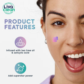 LivaClean adhesive edge detail showing secure hold and sweat resistance