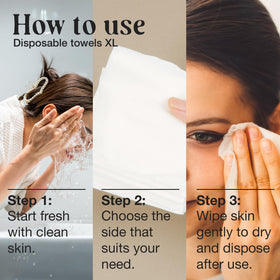 LivaClean cloth soaking liquid to demonstrate high absorbency benefit