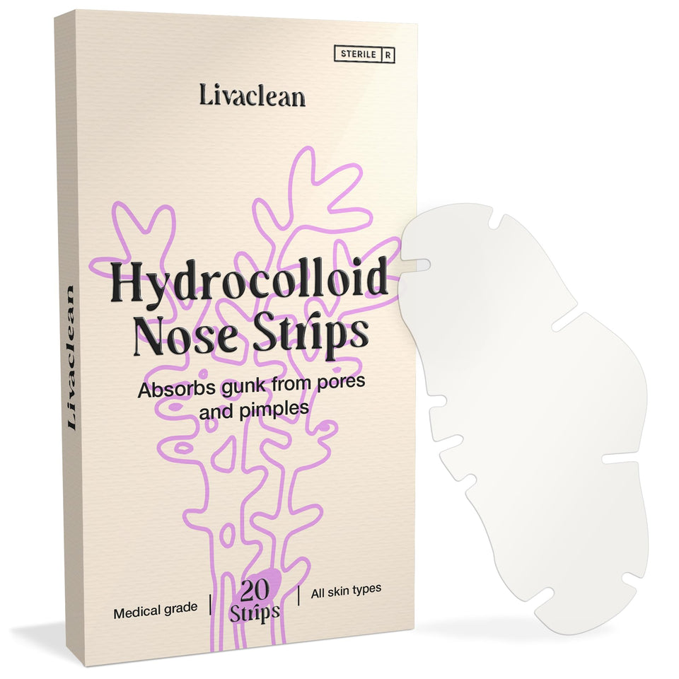 LivaClean front packaging showing 20-count strip pack and quick benefits