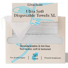 LivaClean front packaging showing 50-count pack and product benefits