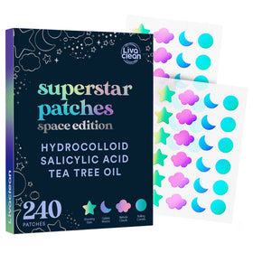 LivaClean nighttime skincare setup with patch on face for overnight care