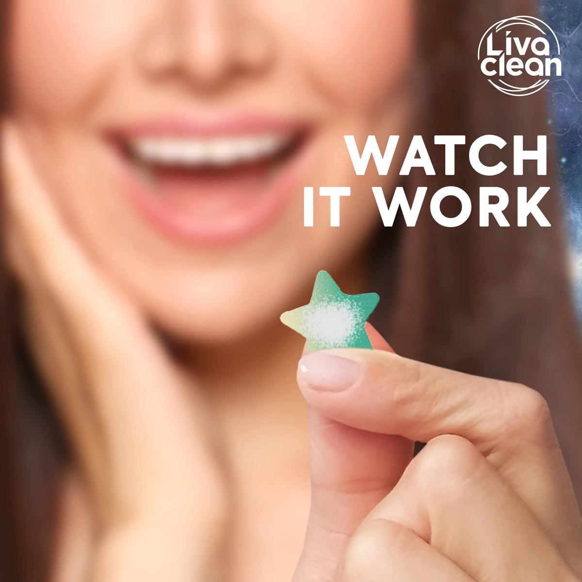 LivaClean patch absorbing fluids showing extraction and cleaner healing