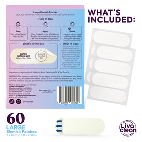 LivaClean patch texture close-up showing strong absorption and seal