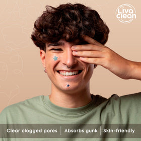 LivaClean patches pictured in bathroom routine showing easy daily application