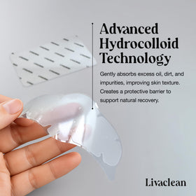 LivaClean strip beside fingers to show size and precise nose coverage