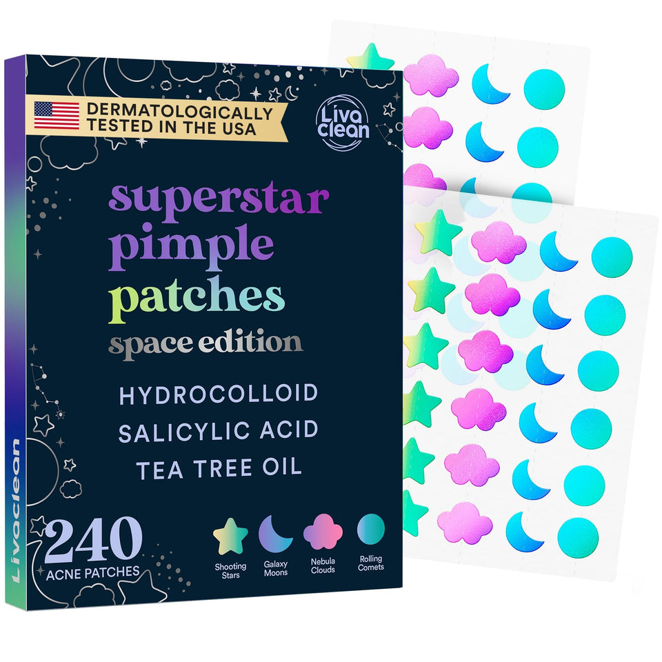 LivaClean front packaging showing holographic space edition and benefits