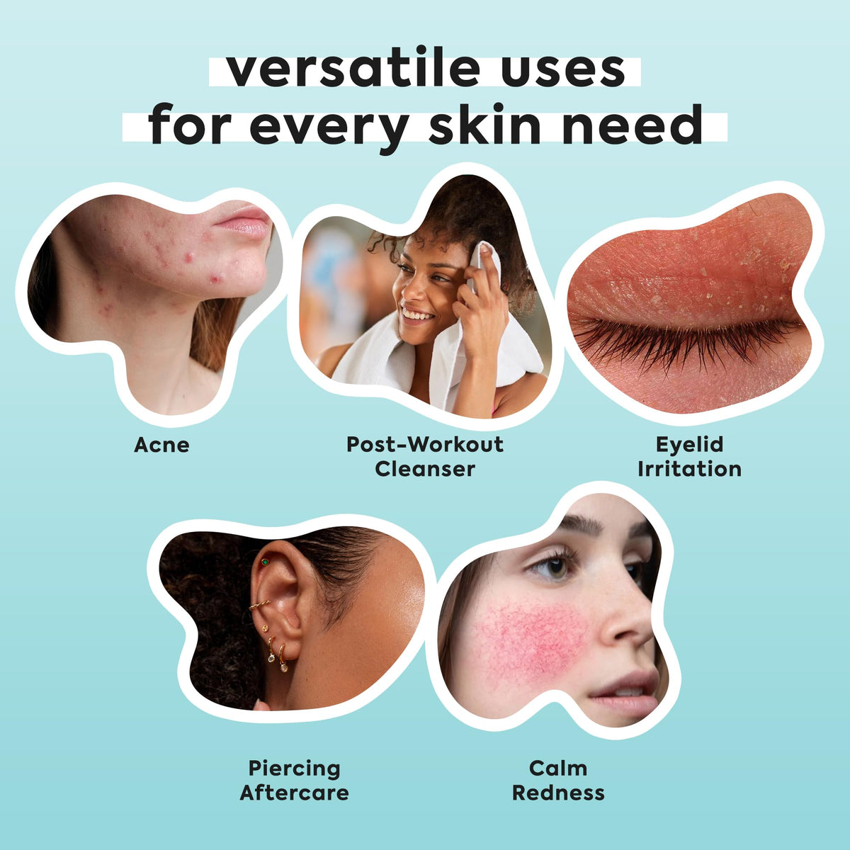 LivaClean droplet on skin texture highlighting gentle hydrating effect