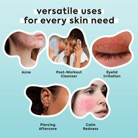 LivaClean droplet on skin texture highlighting gentle hydrating effect