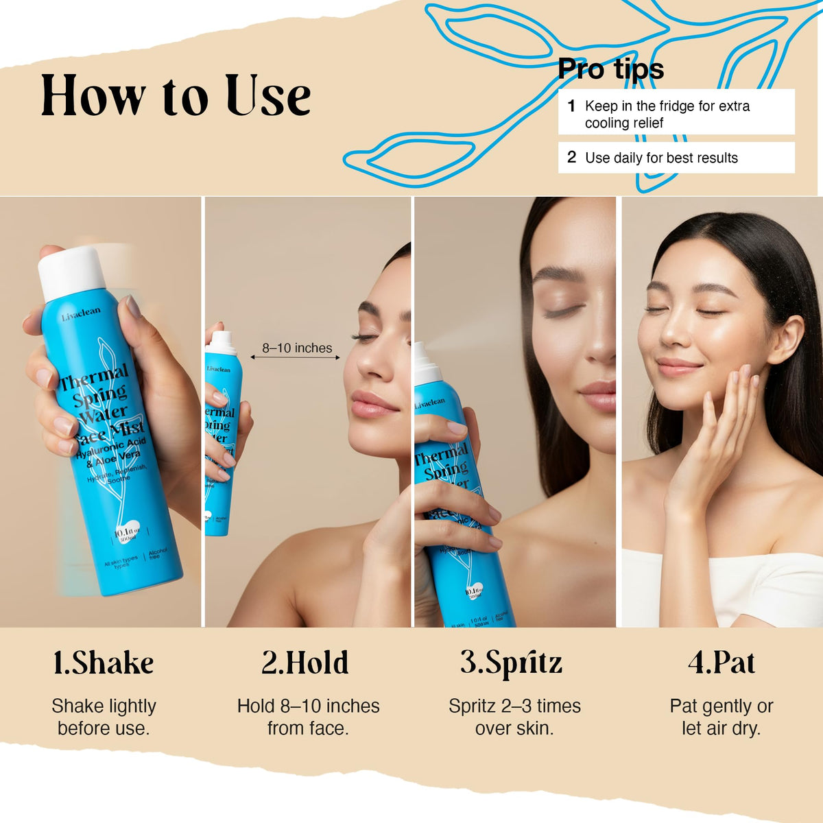 LivaClean droplet on skin demonstrating hydration boost and dewy finish