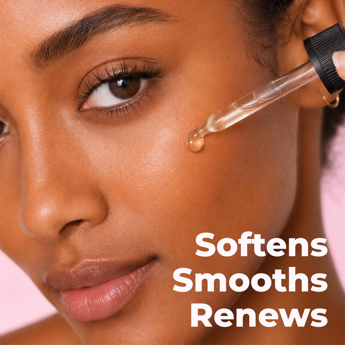 LIVAURA close-up of serum texture highlighting lightweight, non-greasy finish