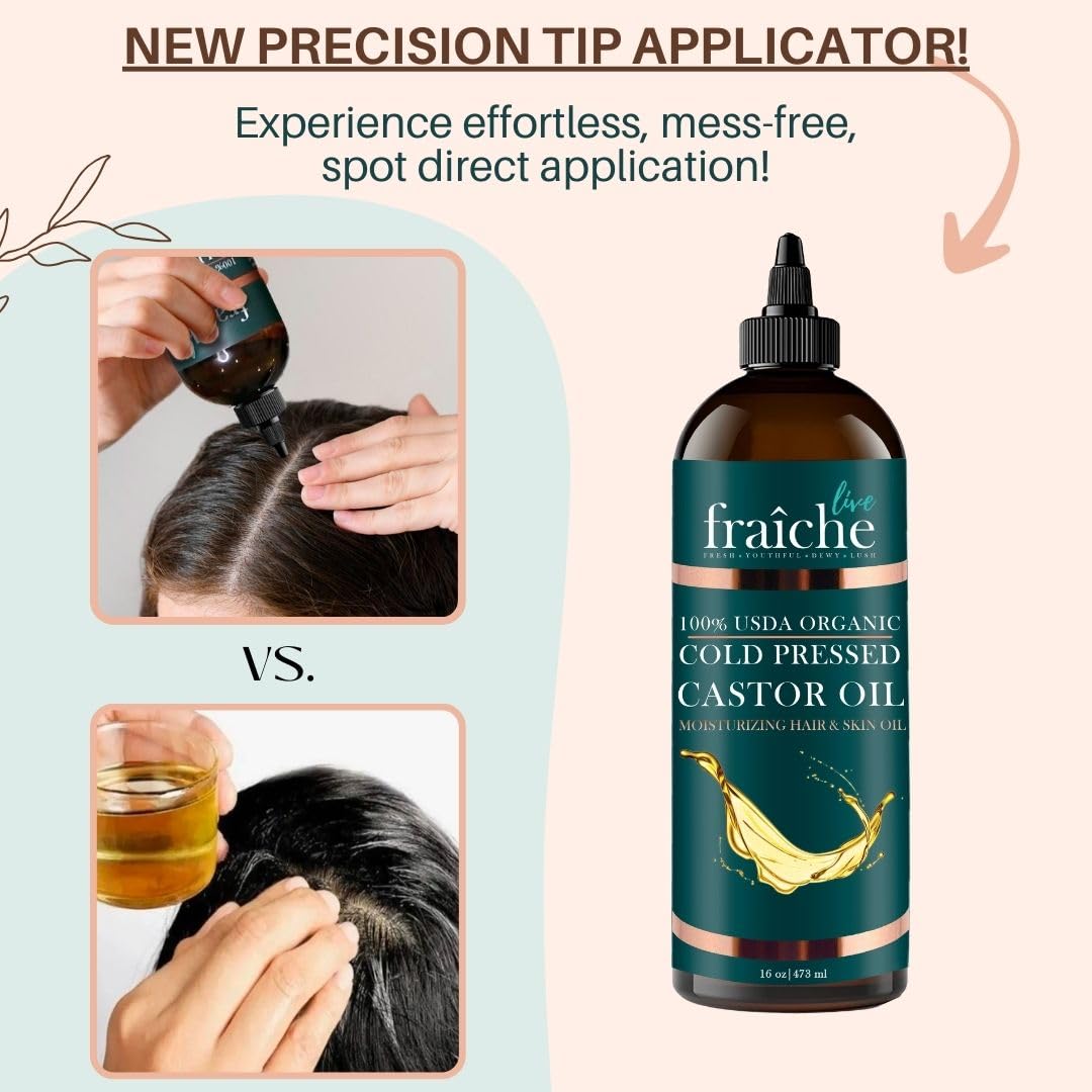 Live Fraiche close up of thick cold‑pressed oil texture nourishing skin